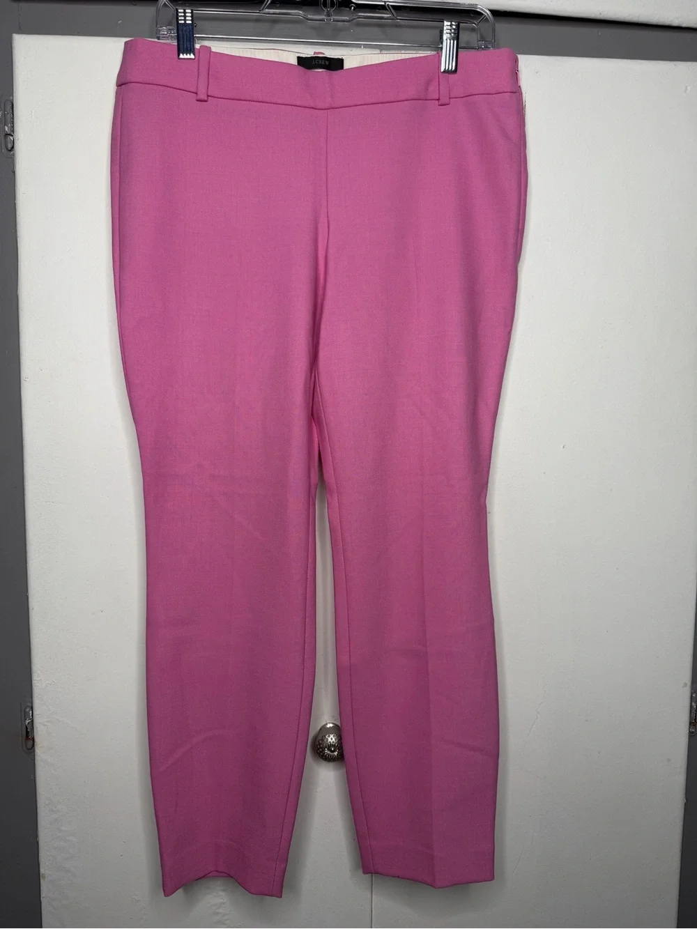j crew women minnie wool blend pants size 6 pink Barbiecore preppy